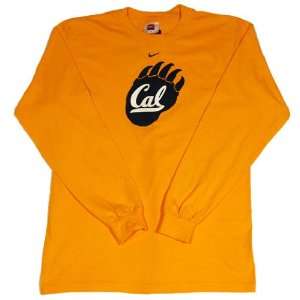  Cal Nike Gold Paw Logo Long Sleeve Tee