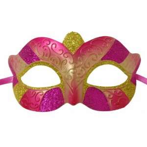  Serious Petite Costume Eye Mask Pink/Gold Toys & Games