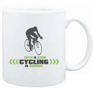  New  Lifes A Game . Cycling Is Serious  Mug Sports 