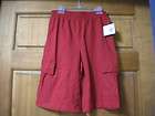 Athletech Boys Size XS 4/5 Elastic Red Cotton Shorts NWT