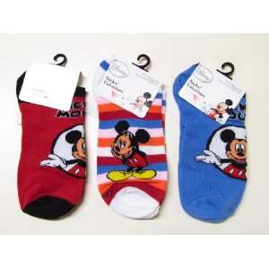  3pk Disney Mickey Mouse Anklet Socks Size 9   11 (Shoe 