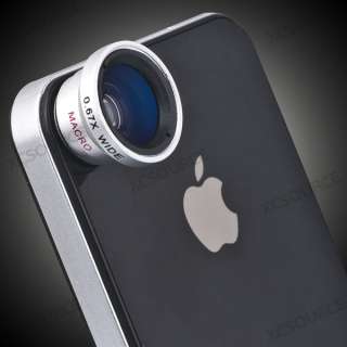 67X Macro Conversion + Wide Angle Lens Kit for ipad 2 iPhone 4 