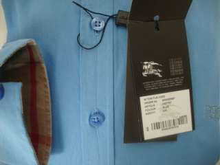 NWT Mens Burberry Brit Blue Shirt Size L  
