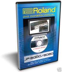 Roland JP 8000 JP 8080 DVD Video Training Tutorial Help  