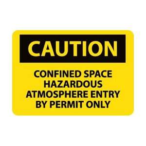 C442AB   Caution, Confined Space Hazardous Atmosphere Entry By Permit 