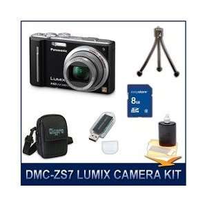  Panasonic LUMIX DMC ZS7K, ZS7K ZS7 Black Digital Camera 