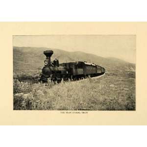  Print Trans Baikal Train Locomotive Railroad Russia Transportation 