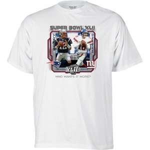  Tom Brady Patriots / Eli Manning Giants Super Bowl XLII 42 