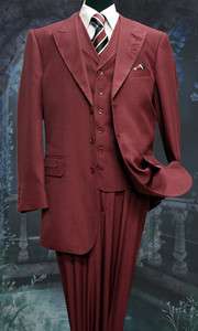 New NWT Zoot Suit H21 Burgundy Red 38R 40R 42R 44R 46R 40L 42L 44L 46L 