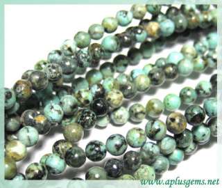 10mm African Turquoise Round Beads * design your jewelry  