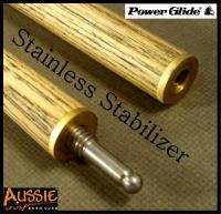 Powerglide Tournament Ash Snooker Pool Cue with Case Masse  