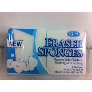  Eraser Sponges, 2 Sponges Per pack