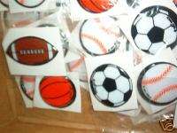 Sports Puff Stickers Birthday Party Carnival Favors  