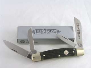 Boker Tree Brand Knives 5474 Jigged Green Bone  