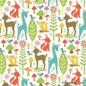  Woodland Tails Deer in Cream by Sheri Berry Everything 