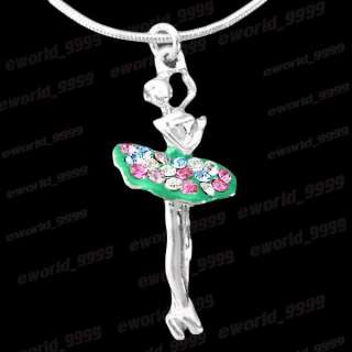 Dancing girl set Crystal Necklace Bracelet FT202  