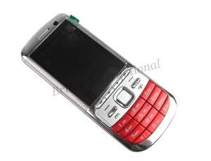   Unlocked Quad band Loud Speaker Mobile cell Phone 2 Sim TF Card Red