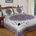Pansy Field King size Quilt Set Today 