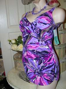 PENBROOKE Plus Size PINK PURPLE Classy CROSS OVER VACATION CRUISE 
