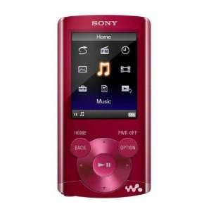 Sony Nwz E363 Fm Mp4 Player   4 Gb   Red  Players 
