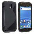 Black S Shape TPU Rubber Skin Case for T Mobile Samsung Galaxy S2 T989