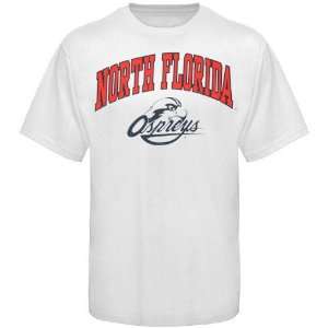 University of North Florida Ospreys White Bare Essentials T shirt 