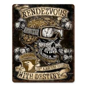 Rendezvous with Destiny Allied Military Vintage Metal Sign   Victory 