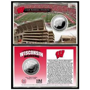  Wisconsin Badgers Camp Randall Stadium Silver Coin Card 