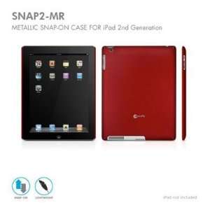  New Metallic Red Cover for iPad2   SNAP2MR