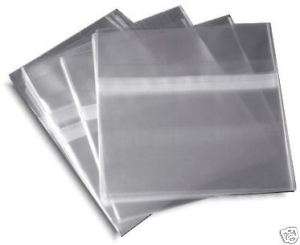 500 Pak RESEALABLE Plastic Wrap CD Sleeves  