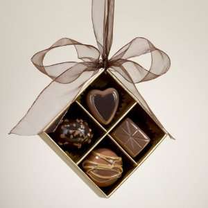 Club Pack of 12 Chocolate Shop Petit Four Gift Box Christmas Ornaments 