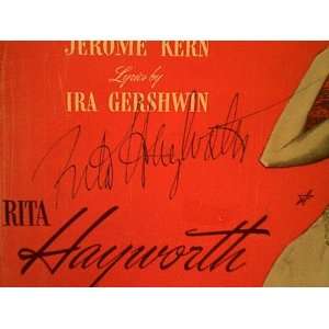  Hayworth, Rita Long Ago 1944 Sheet Music Signed 