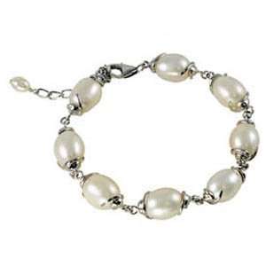   Sterling Silver Fresh Water Cultured Pearl Bracelet Katarina Jewelry