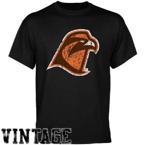 Bowling Green St. Falcons Black Distressed Logo Vintage T shirt 