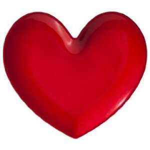 Target Red Glitter Heart Shaped Melamine Salad Plate