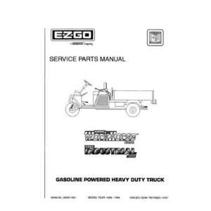  EZGO 28281G01 1996 1998 Service Parts Manual for Gas heavy 