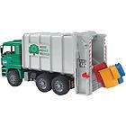 bruder man garbage truck rear load ships free with a