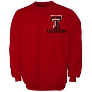  Texas Tech Red Raiders Scarlet Keen Crew Sweatshirt 