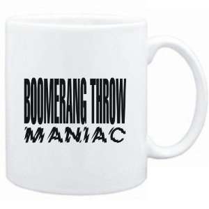    Mug White  MANIAC Boomerang Throw  Sports