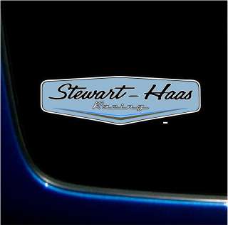 STEWART HAAS RACING PRINTED VINYL DECAL STICKER NASCAR 3 x 9  