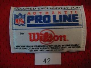 1994 Authentic Chiefs Joe Montana WILSON jersey 42  