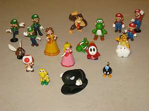 New Nintendo Super Mario Action Figures Doll Lot 18 Peaces  