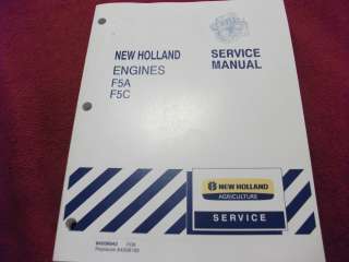 NEW HOLLAND AGRICULTURE F5A & F5C Engines Service Repair Manual F5 
