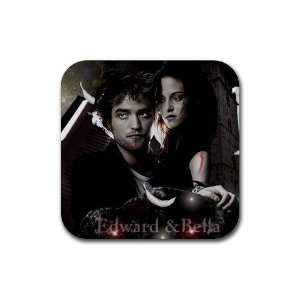   Of 4 Rubber Square Bar Coasters Twilight Edward Bella Cullen New Moon