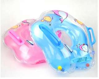 Baby Swimming Swim Ring Neck Bath Float Ring Inflatable Tubes Security 