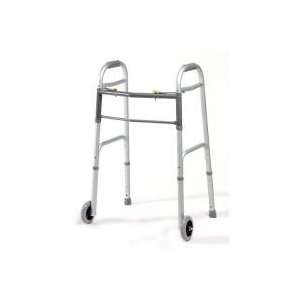  Dual Release Folding Walkers with Wheels (4/pack) Health 