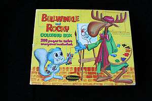 BULLWINKLE AND ROCKY COLORING BOX COLORING BOOK 1960S  