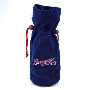 MLB Atlanta Braves Navy Blue Velvet Bag 