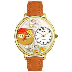 Whimsical Womens Noahs Ark Theme Goldtone Watch  