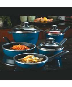 Regalware Blue Cast Aluminum Pots and Pans  